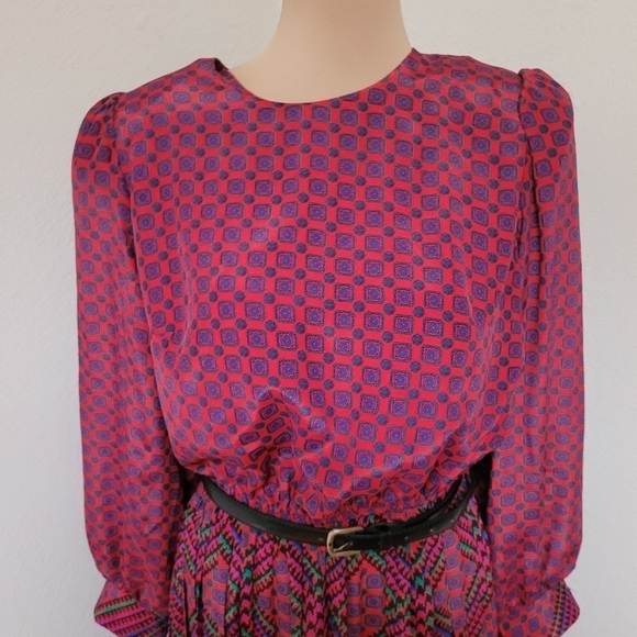 Vintage Tracy Richards Pleated Skirt Dress - Picture 4 of 9